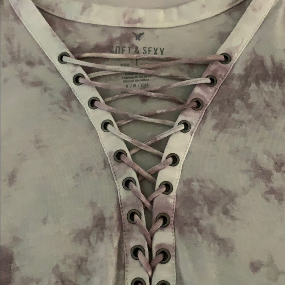 American Eagle soft & sexy tie die top - Picture 3 of 3